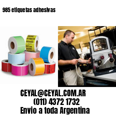 985 etiquetas adhesivas