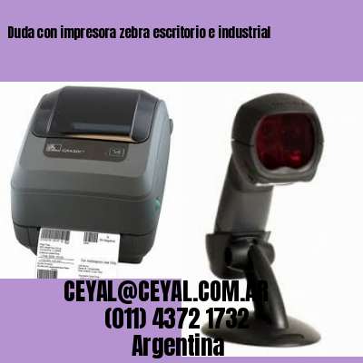 Duda con impresora {w.Zebra}