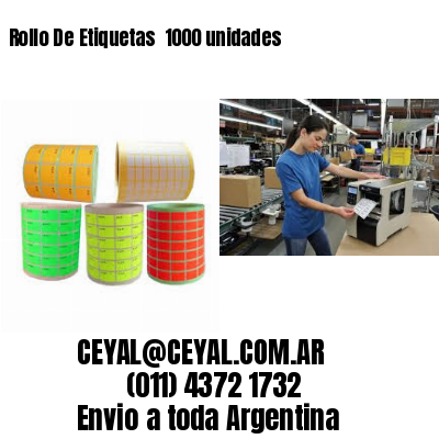 Rollo De Etiquetas  1000 unidades