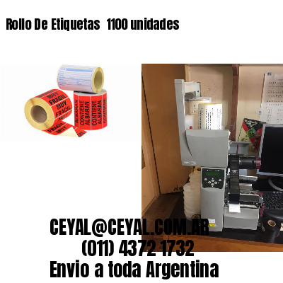 Rollo De Etiquetas  1100 unidades