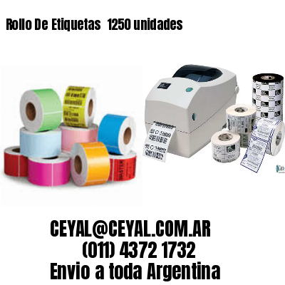 Rollo De Etiquetas  1250 unidades