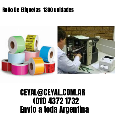 Rollo De Etiquetas  1300 unidades