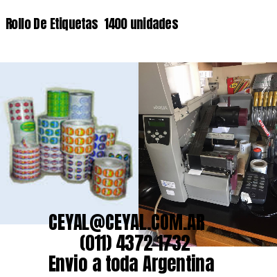Rollo De Etiquetas  1400 unidades