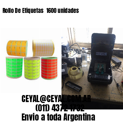 Rollo De Etiquetas  1600 unidades