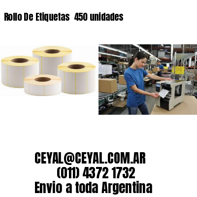 Rollo De Etiquetas  450 unidades