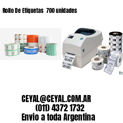 Rollo De Etiquetas  700 unidades