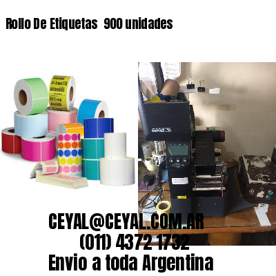 Rollo De Etiquetas  900 unidades