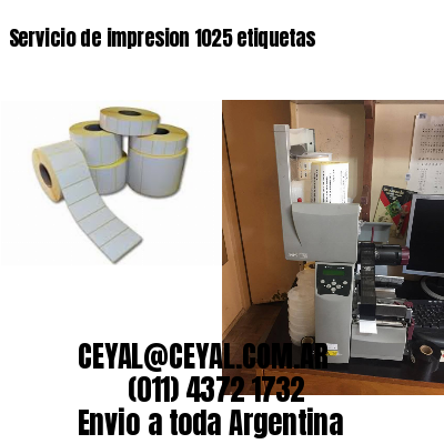 Servicio de impresion 1025 etiquetas