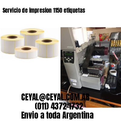 Servicio de impresion 1150 etiquetas
