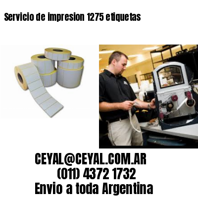 Servicio de impresion 1275 etiquetas