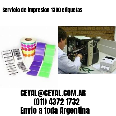 Servicio de impresion 1300 etiquetas