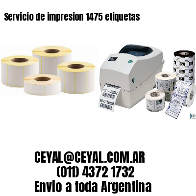 Servicio de impresion 1475 etiquetas