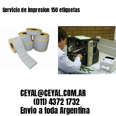Servicio de impresion 150 etiquetas