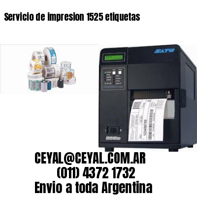Servicio de impresion 1525 etiquetas