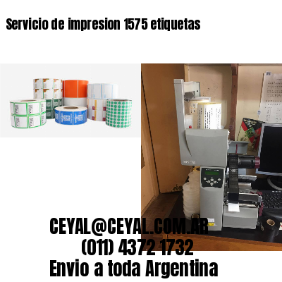 Servicio de impresion 1575 etiquetas