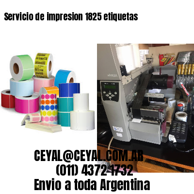 Servicio de impresion 1825 etiquetas