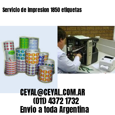 Servicio de impresion 1850 etiquetas