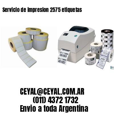 Servicio de impresion 2575 etiquetas