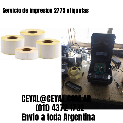 Servicio de impresion 2775 etiquetas