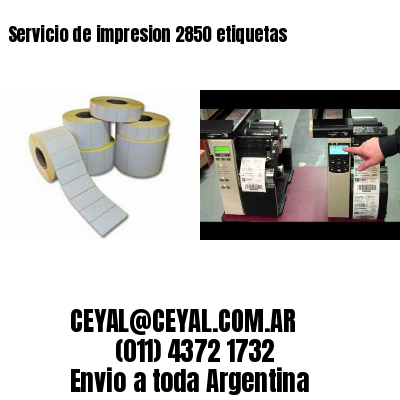 Servicio de impresion 2850 etiquetas
