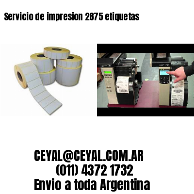 Servicio de impresion 2875 etiquetas