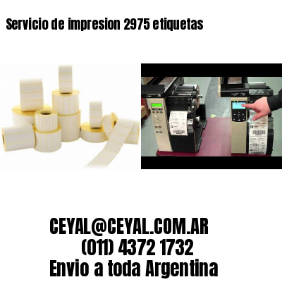 Servicio de impresion 2975 etiquetas