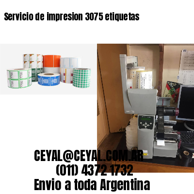 Servicio de impresion 3075 etiquetas