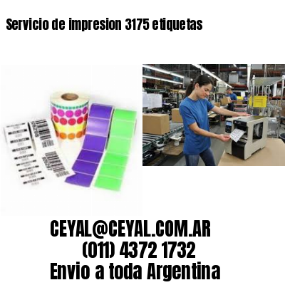 Servicio de impresion 3175 etiquetas