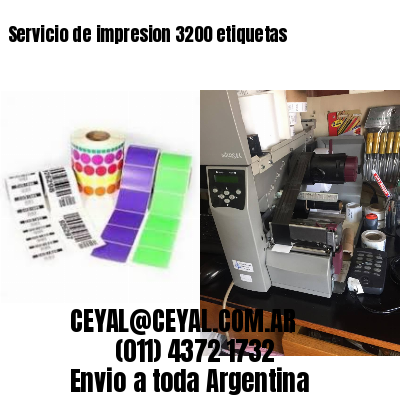 Servicio de impresion 3200 etiquetas