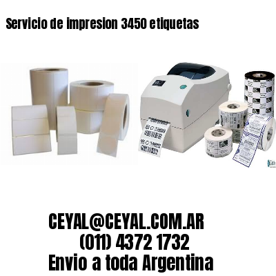 Servicio de impresion 3450 etiquetas