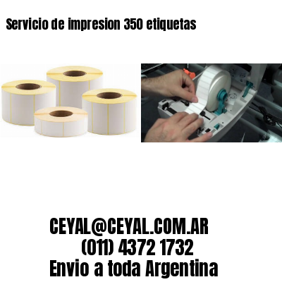 Servicio de impresion 350 etiquetas