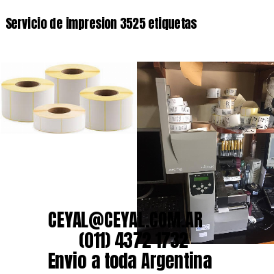 Servicio de impresion 3525 etiquetas