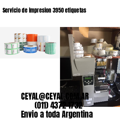Servicio de impresion 3950 etiquetas