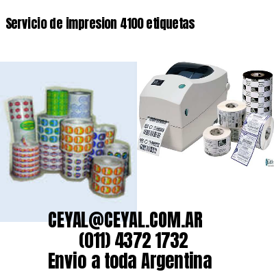 Servicio de impresion 4100 etiquetas