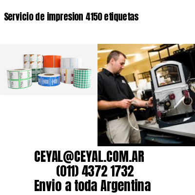 Servicio de impresion 4150 etiquetas