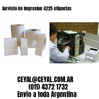Servicio de impresion 4225 etiquetas