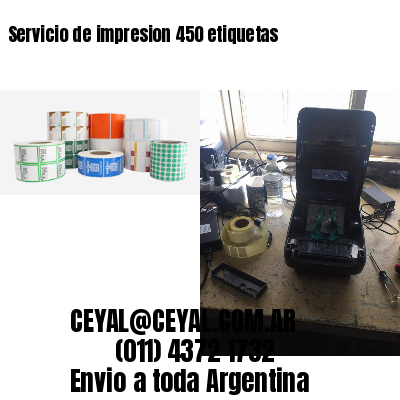 Servicio de impresion 450 etiquetas