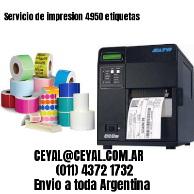 Servicio de impresion 4950 etiquetas