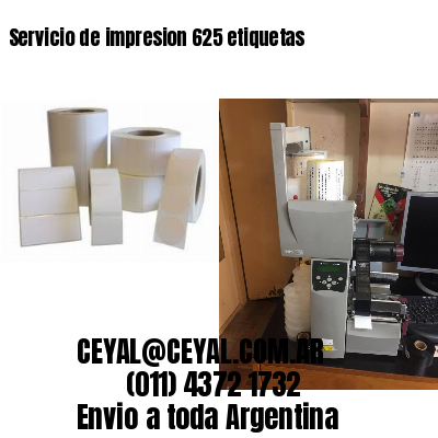 Servicio de impresion 625 etiquetas