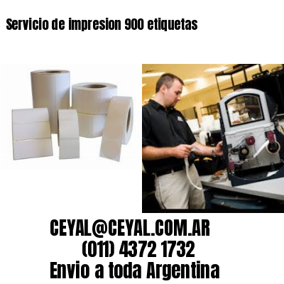 Servicio de impresion 900 etiquetas