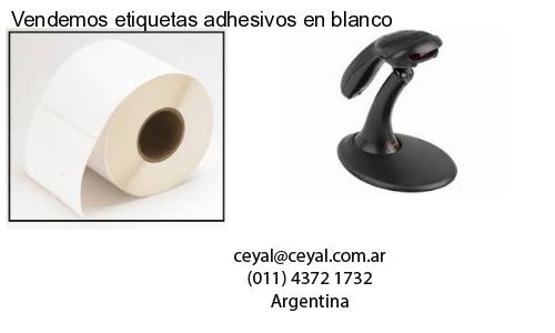 Vendemos etiquetas adhesivos en blanco