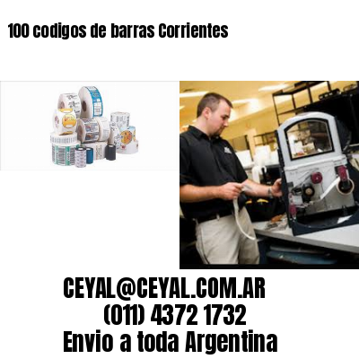 100 codigos de barras Corrientes
