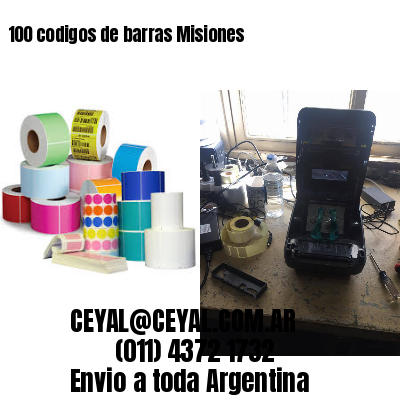 100 codigos de barras Misiones