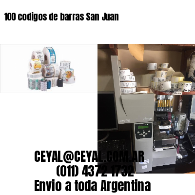 100 codigos de barras San Juan
