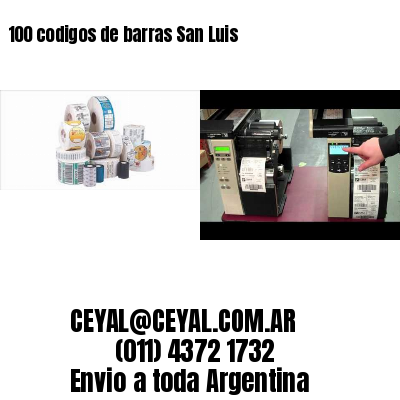 100 codigos de barras San Luis