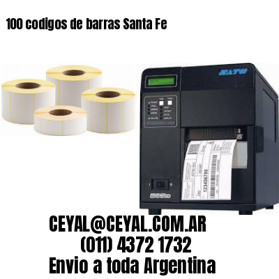 100 codigos de barras Santa Fe
