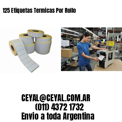 125 Etiquetas Termicas Por Rollo