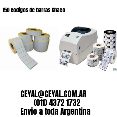 150 codigos de barras Chaco
