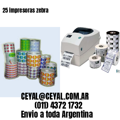25 impresoras zebra