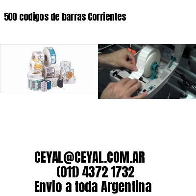 500 codigos de barras Corrientes